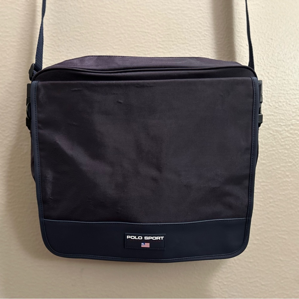 Vintage Polo Sport by Ralph Lauren Vinyl Messenger Bag